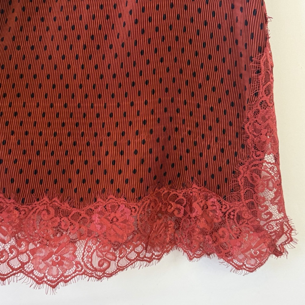 Free People UO Margot Womens Babydoll Slip Dress 90s Y2K Lace Slit Size 4 (S/M) - Picture 5 of 13